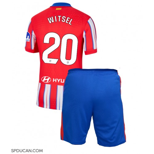 Dječji Nogometni Dres Atletico Madrid Axel Witsel #20 Domaci 2024-25 Kratak Rukav (+ Kratke hlače)